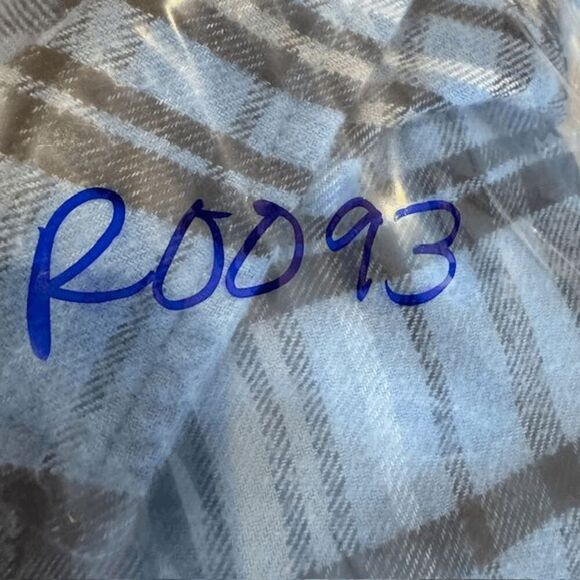 O'Neill Redmond Flannel Shirt Blue Plaid Flat Front Button Pocket Size Medium - Picture 11 of 11